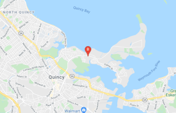 Harry's Pizza & Seafoods location map: 405 Sea St, Quincy, MA 02169, USA, Quincy, Massachusetts