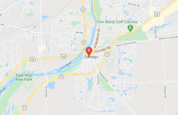 Kristine Larsen Attorney at Law location map: 22 W Van Buren St, Oswego, IL 60543, USA, Oswego, Illinois