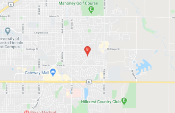 Lincoln Roofer Leak Repair & Re-Roofing location map: 2142 Stone Creek Loop S, Lincoln, NE 68512, USA, Lincoln, Nebraska