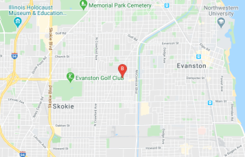 Healing Hands Wellness & Chiropractic Center location map: 3526 Dempster Street, Skokie, IL 60076, USA, Skokie, Illinois