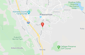 Jones Janitorial Services location map: 1063 Serpentine Ln Suite A, Pleasanton, CA 94566, USA, Pleasanton, California