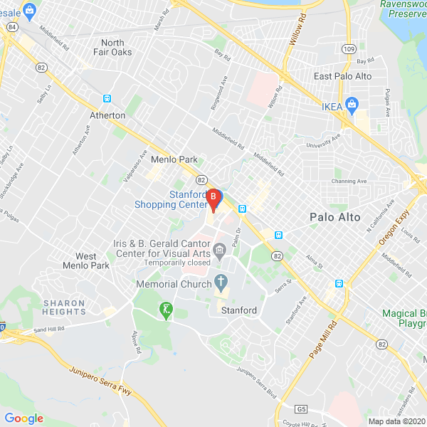 The Art of Shaving location map: 660 Stanford Shopping Center, Palo Alto, CA 94304, USA, Palo alto, California